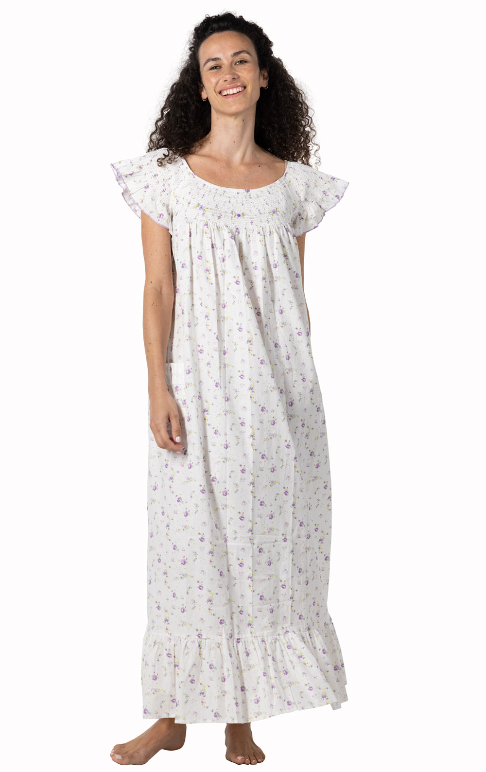 Isla - Women's Sleeveless Cotton Nightgown