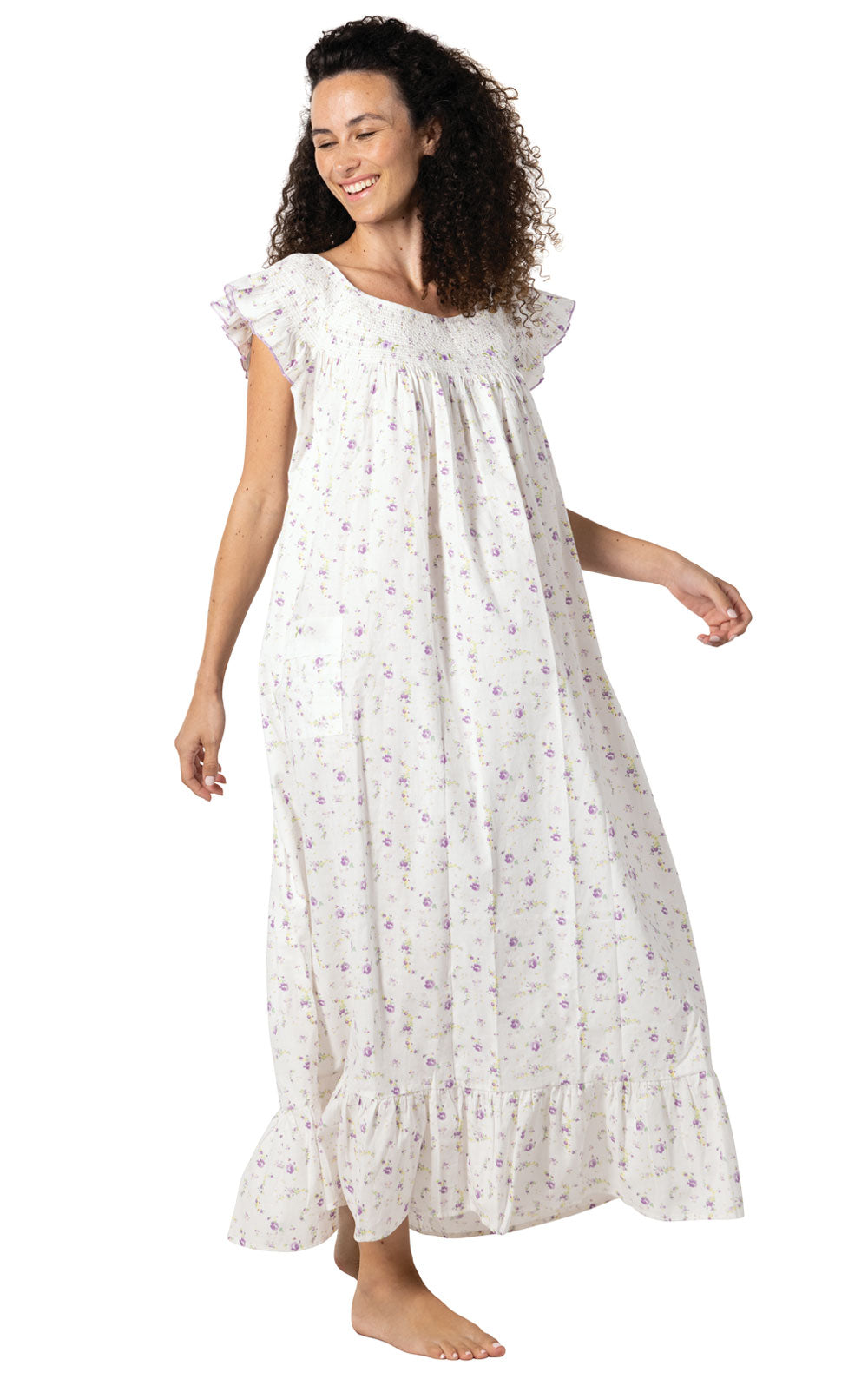 Isla - Women's Sleeveless Cotton Nightgown