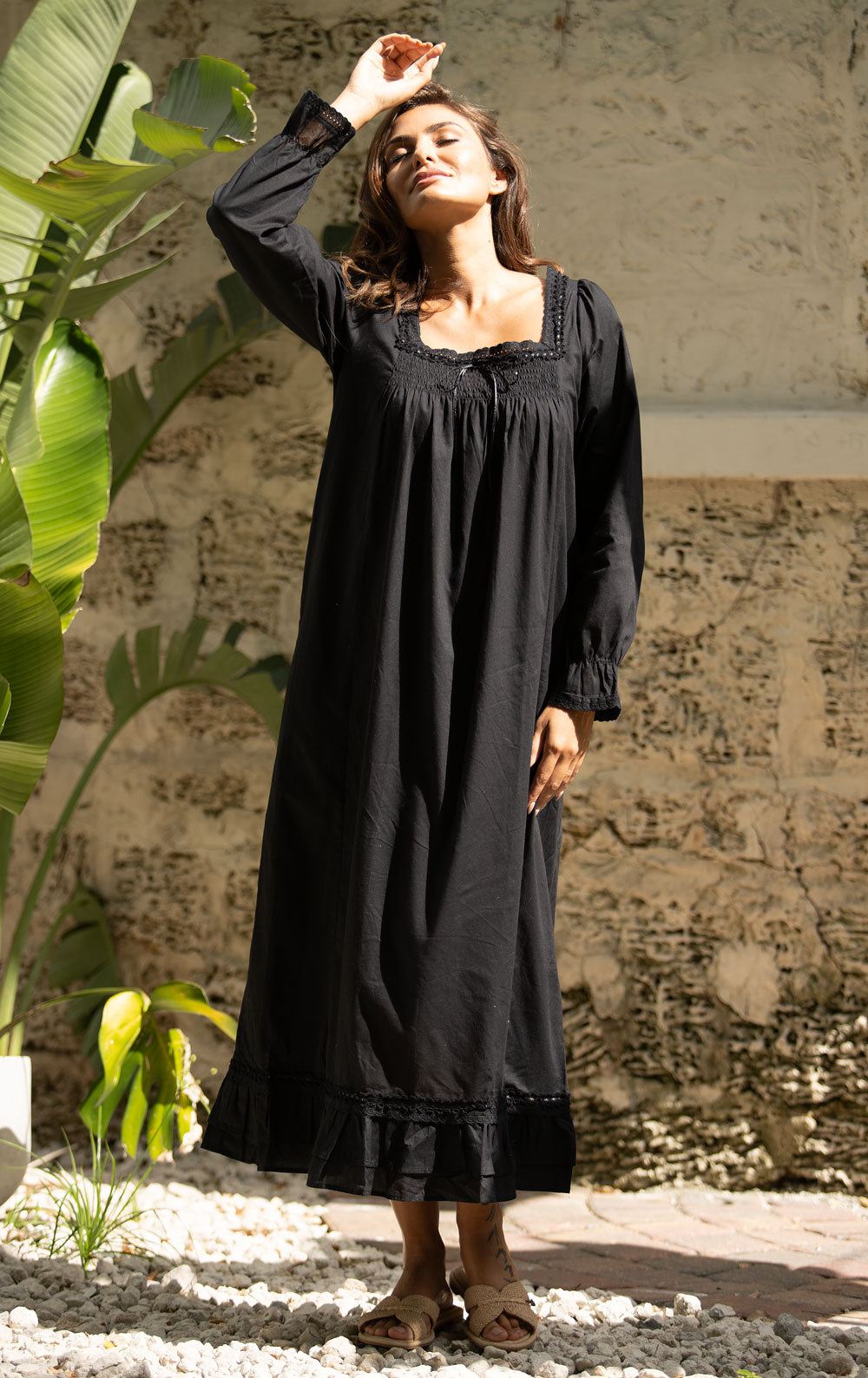 long sleeve cotton night dress for women Cotton Nightgowns for Women Plus Size Soft Long Sleeve Night Gown for Sleeping Full Length Button V Neck Sleep Shirts Comfy Long Nightgowns Loose Fit Cozy Maxi House Dress with Pockets Loungewear