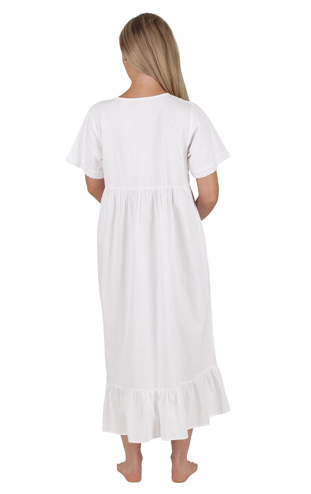 Ava - Women's Short Sleeve Cotton Nightgown