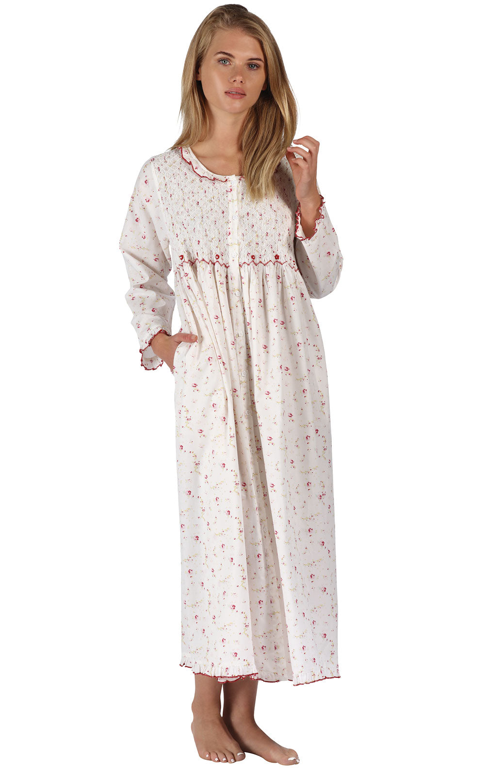 Elsa -  Long Sleeve Women's Cotton Nightgown